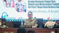 Wakil Bupati Minahasa Vanda Sarundajang membuka Kegiatan Monitoring dan Evaluasi Program Nasional Gerakan Masyarakat Sadar Pangan Aman (GERMAS SAPA) 2025 (ist)