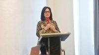 Sekretaris Daerah Kabupaten Minahasa, Dr. Lynda D. Watania, MM, M.Si, resmi membuka FGD Pemutakhiran RPKP Kawasan Mapalus Langowan Barat (ist)